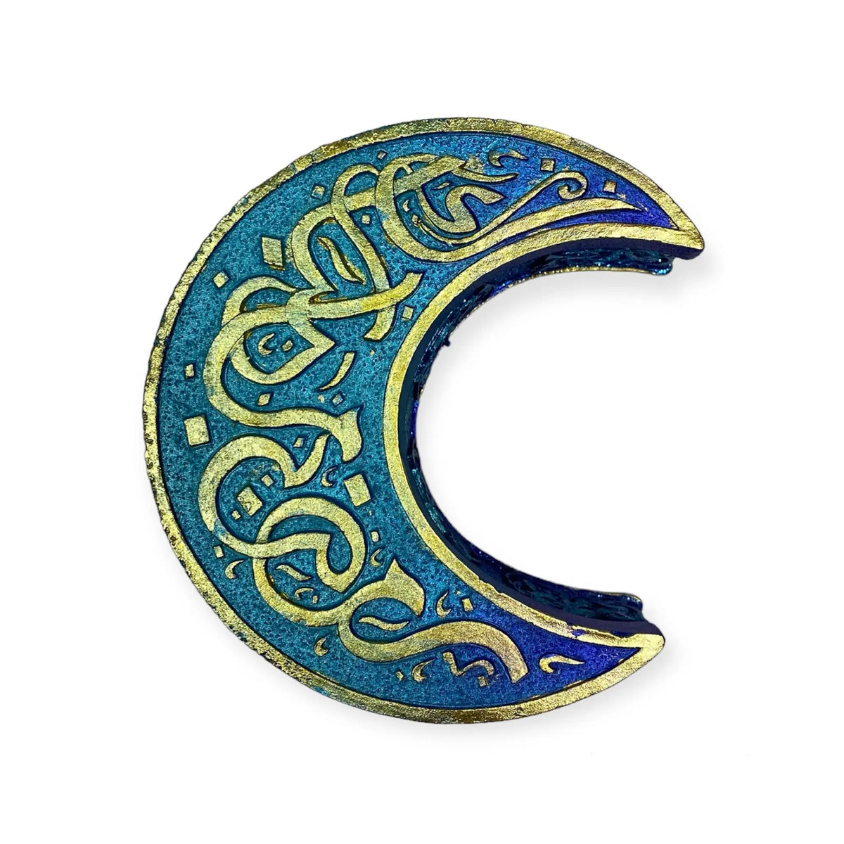 Blue Crescent Moon Trinket Box