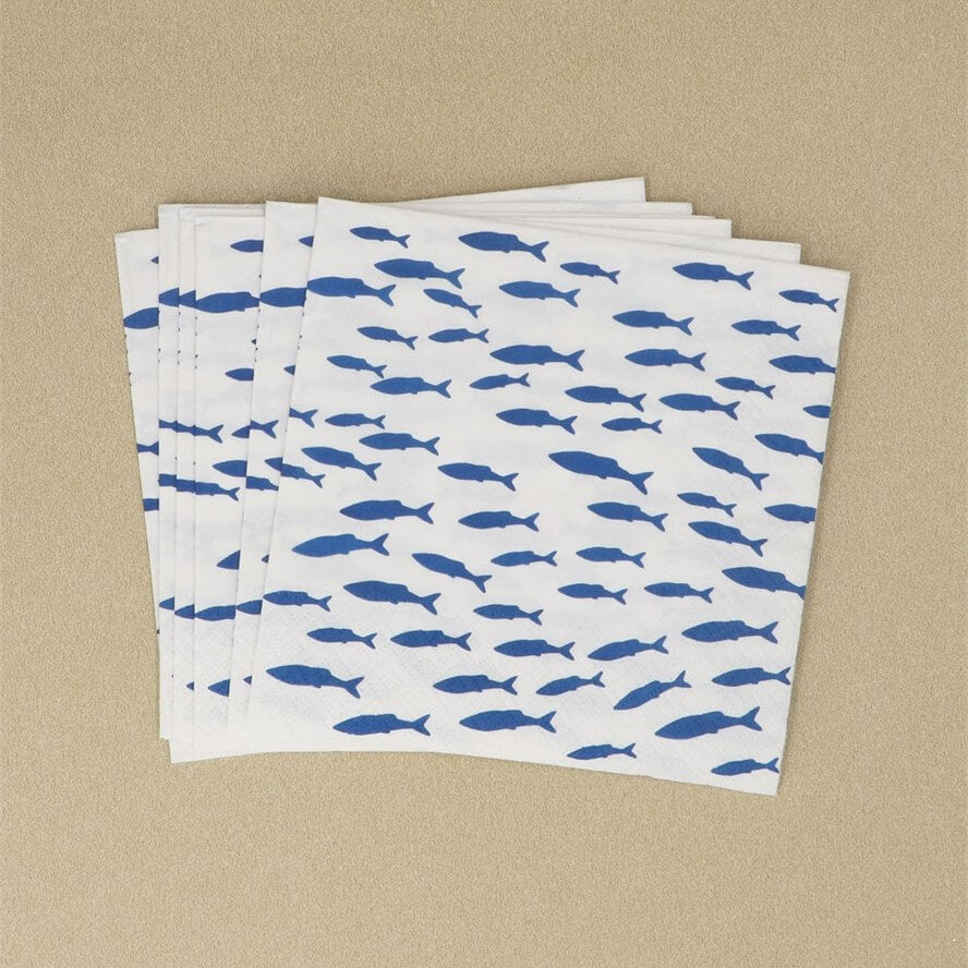 Shoal of Fish Paper Napkin Pack/20