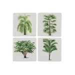 Botanical Palm Tree Coaster Set