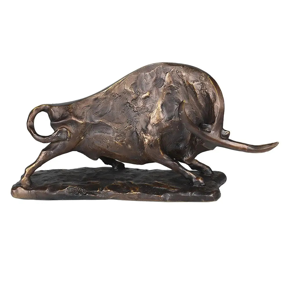 Bronzed Raging Bull Ornament