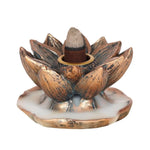 Bronze Lotus Flower Backflow Burner