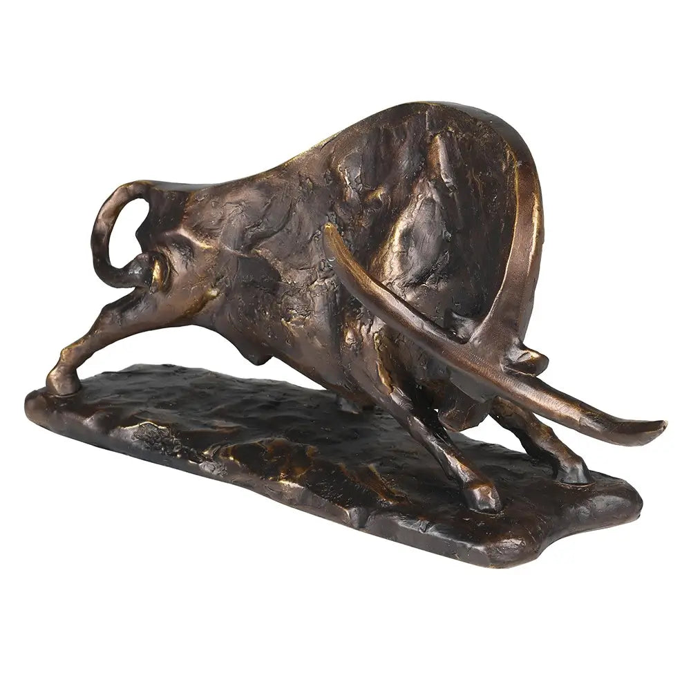 Bronzed Raging Bull Ornament