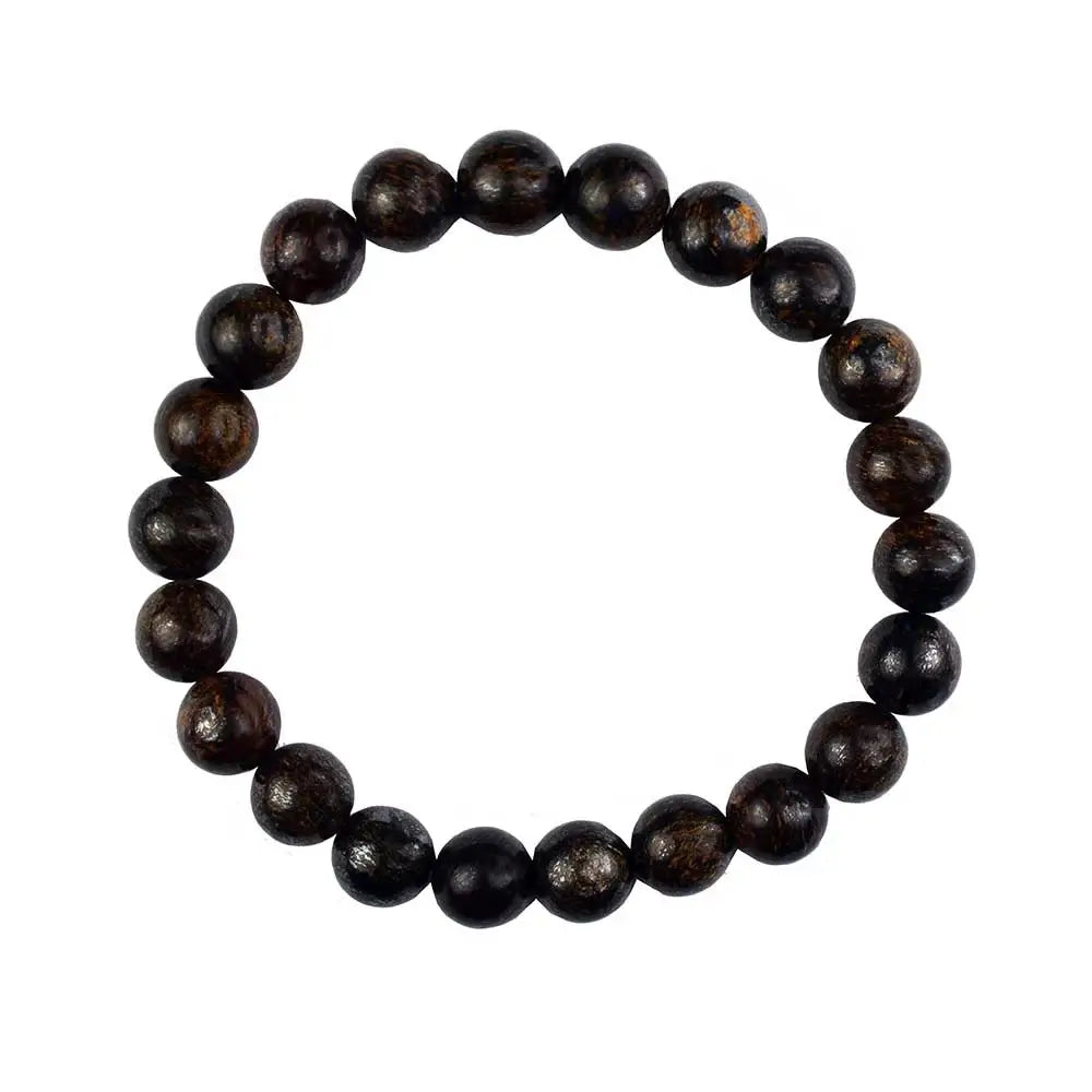 Bronzite Gemstone 8mm Beaded Bracelet in Southend