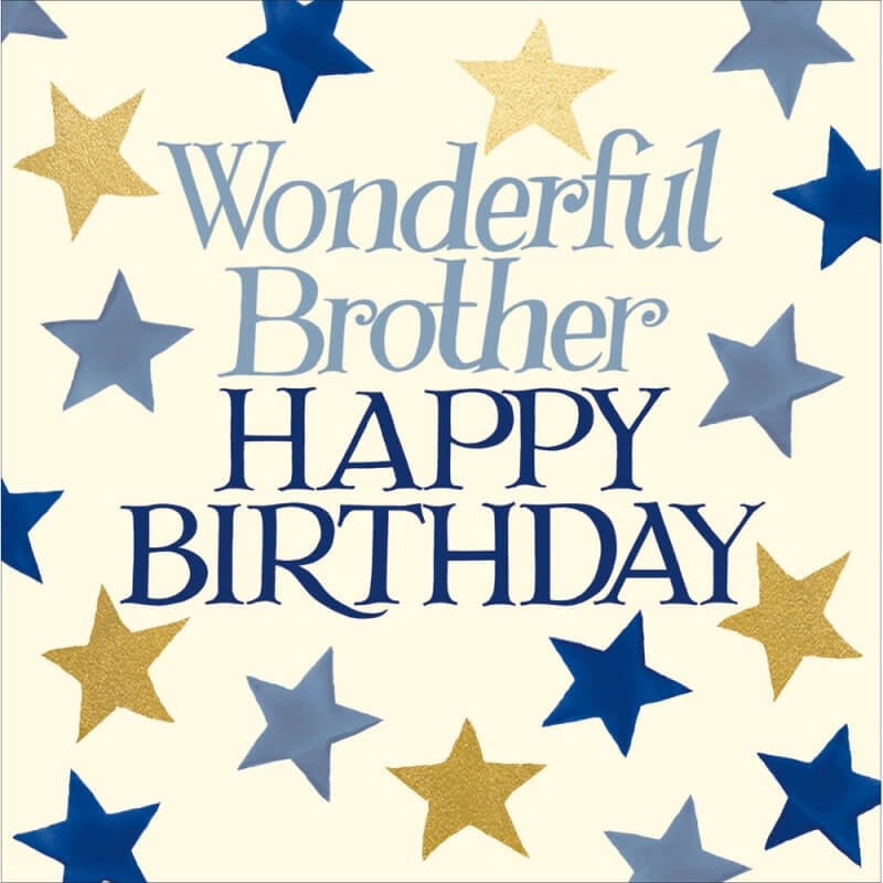 Brother Birthday Card with Stars | Emma Bridgewater