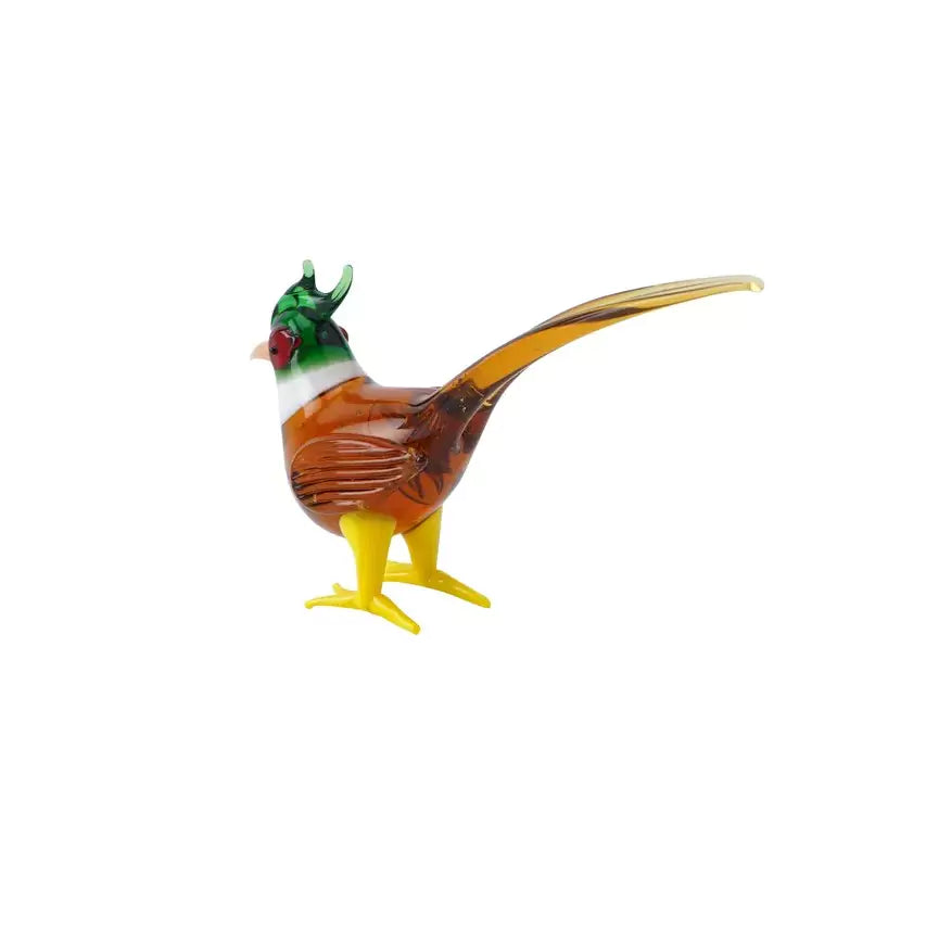 Artisan Glass Pheasant Ornament
