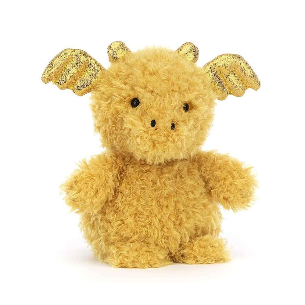 Jellycat Little Dragon gold colour at Under the Sun Southend stockist shop