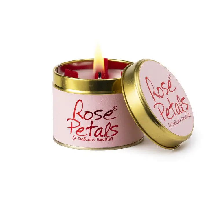 Lily-Flame Candle Tin | Rose Petals