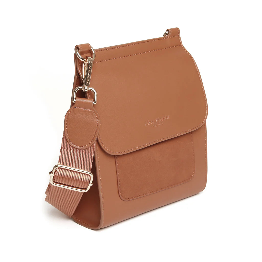 Tan Seville Crossbody Bag by Alice Wheeler