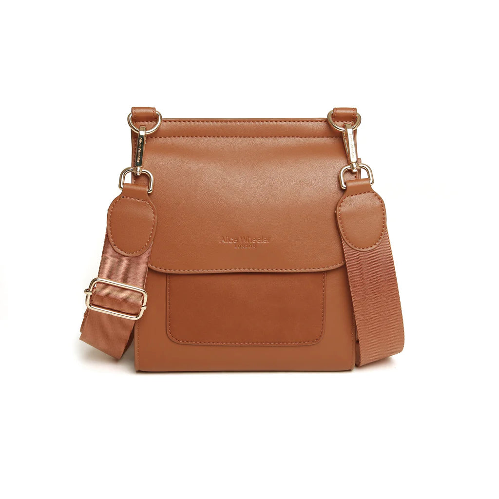 Tan Seville Crossbody Bag by Alice Wheeler