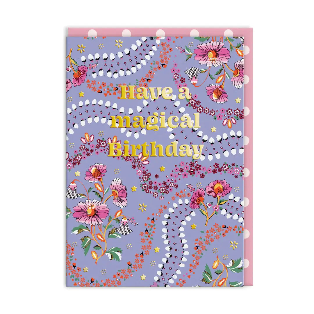 Cath Kidston Affinity Flowers Magical Birthday Card