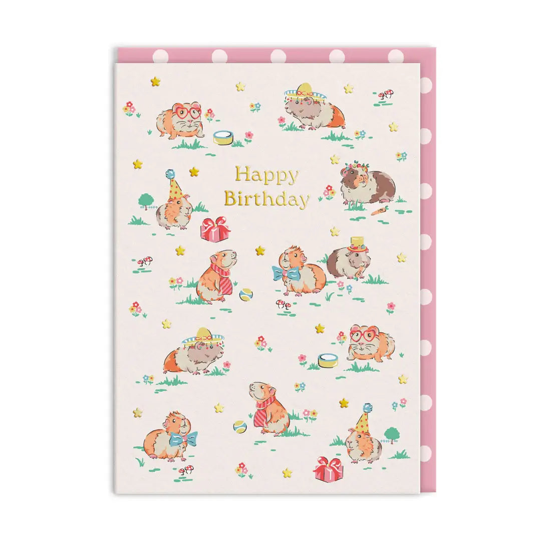 Cath Kidston Guniea Pig Party Birthday Card in Southend card shop