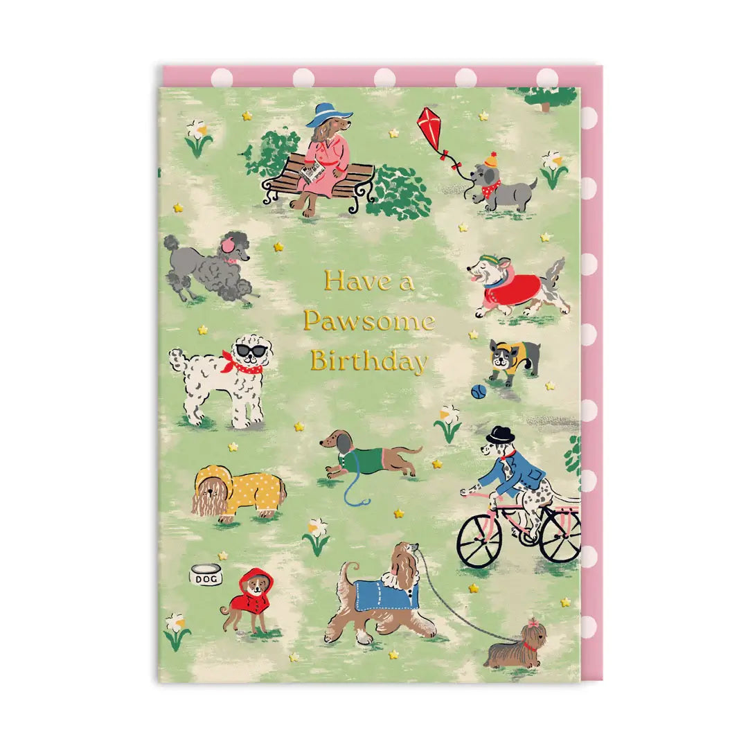 Cath Kidston Park Dogs Birthday Card