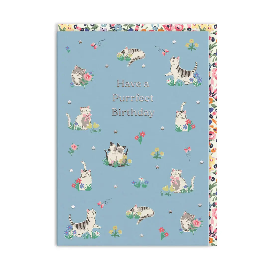 Cath Kidston Purrfect Kittens Birthday Card