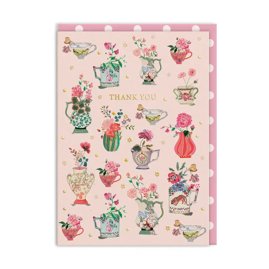 Cath Kidston Thank you Vases Card