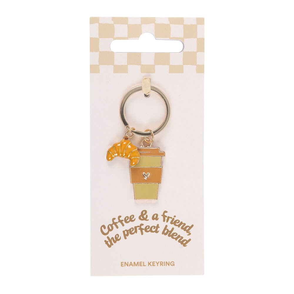 Coffee and a Friend Keyring