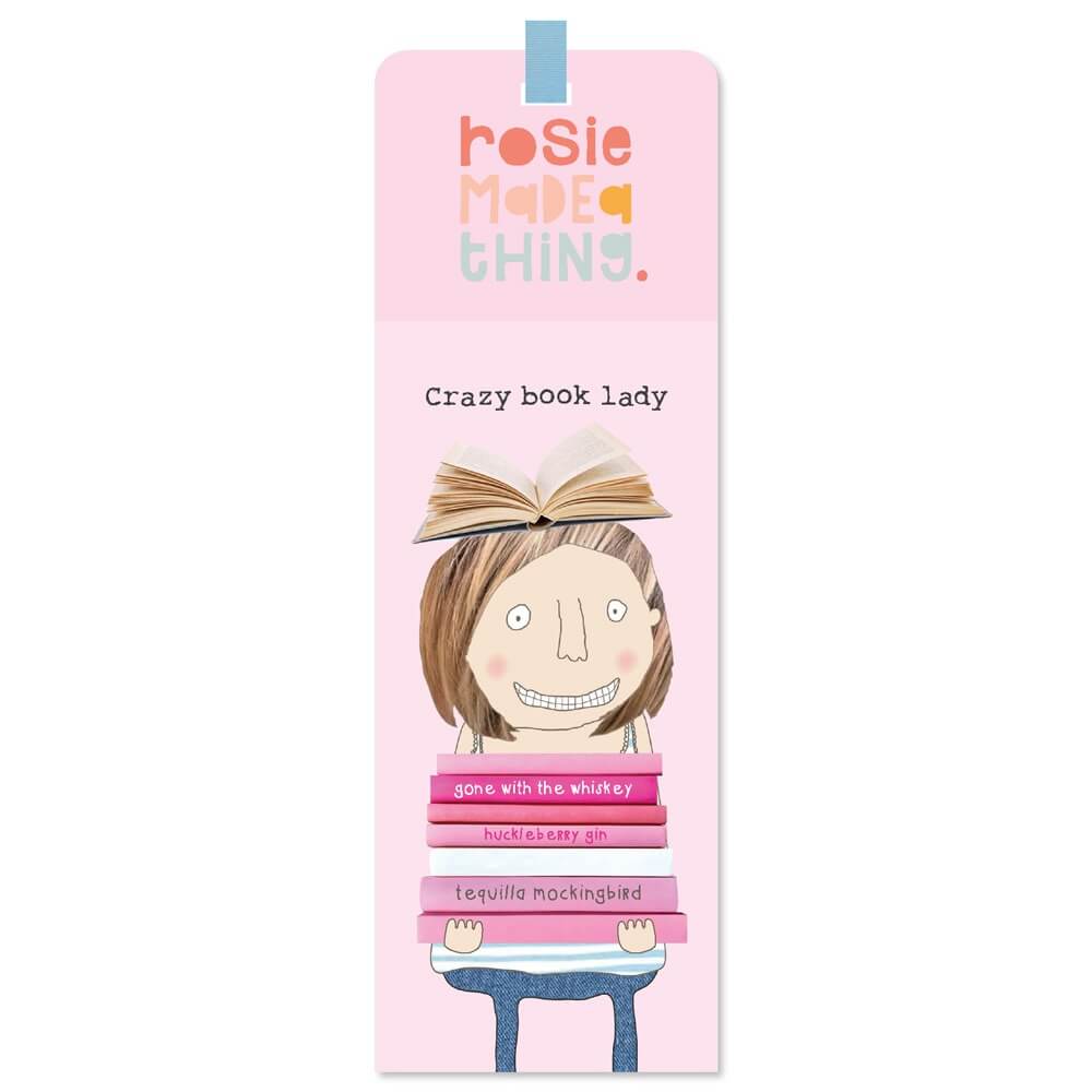 Crazy Book Lady Bookmark | Rosie Made A Thing BKM020