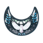 Crescent Moon Trinket Dish with flying Night Owl