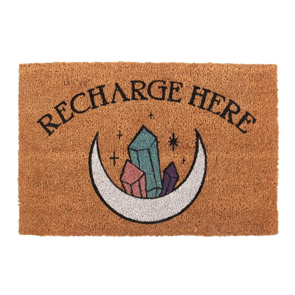 Crystal Recharge Here Coir Doormat Southend Shop Under the Sun