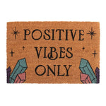 Natural Positive Vibes Only Coir Doormat