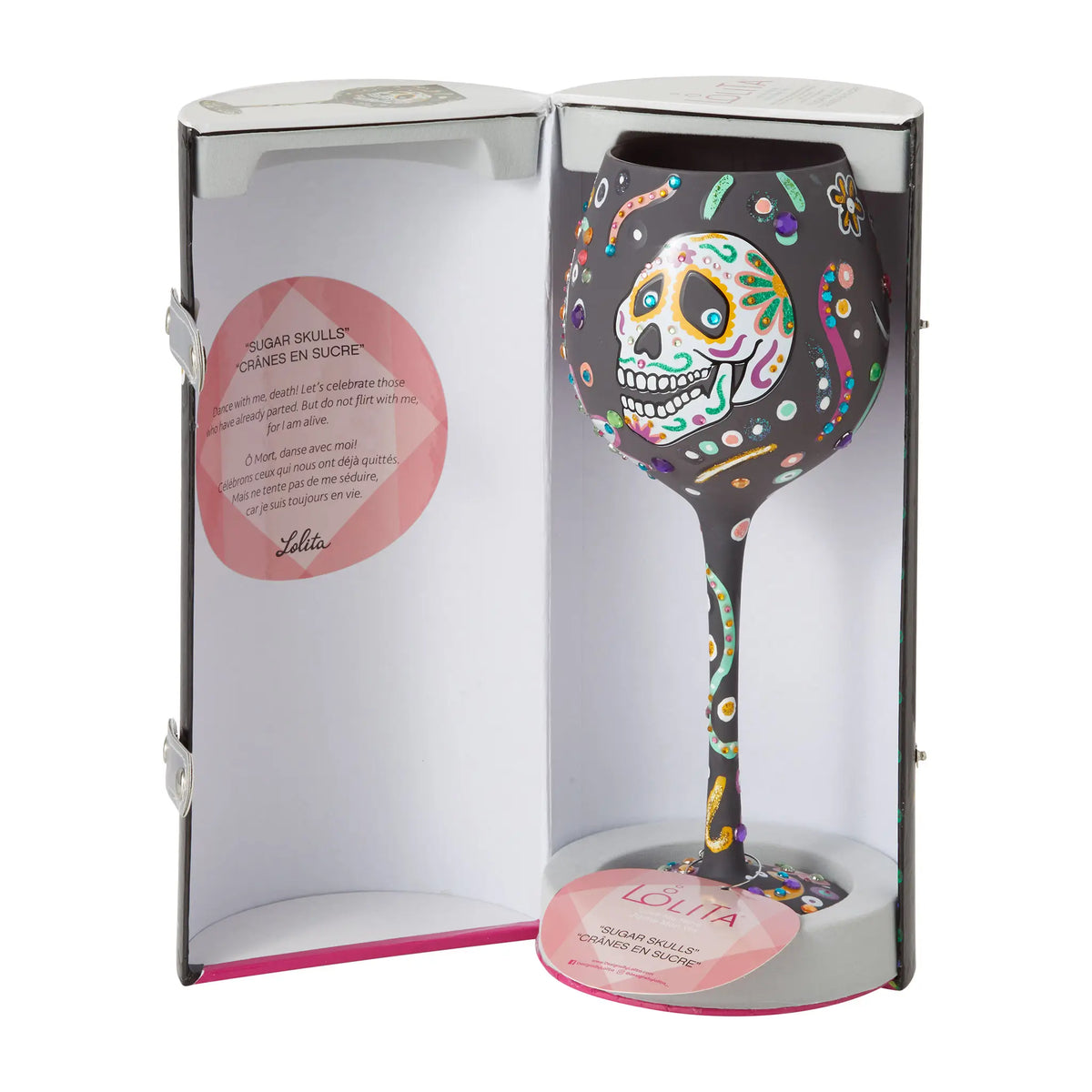 Superbling Day Of The Dead Sugar Skulls Glass