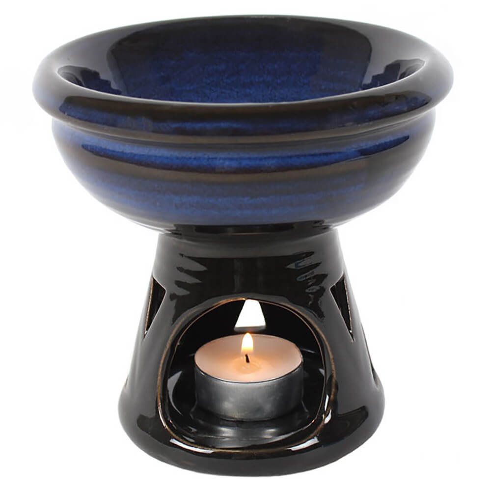 Deep Bowl Blue Oil Burner & Melt Warmer