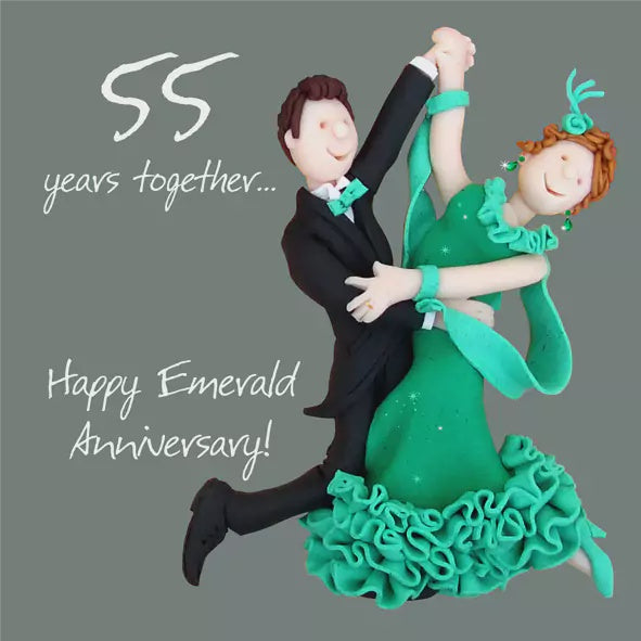 Emerald 55th Anniversary Card ESB108