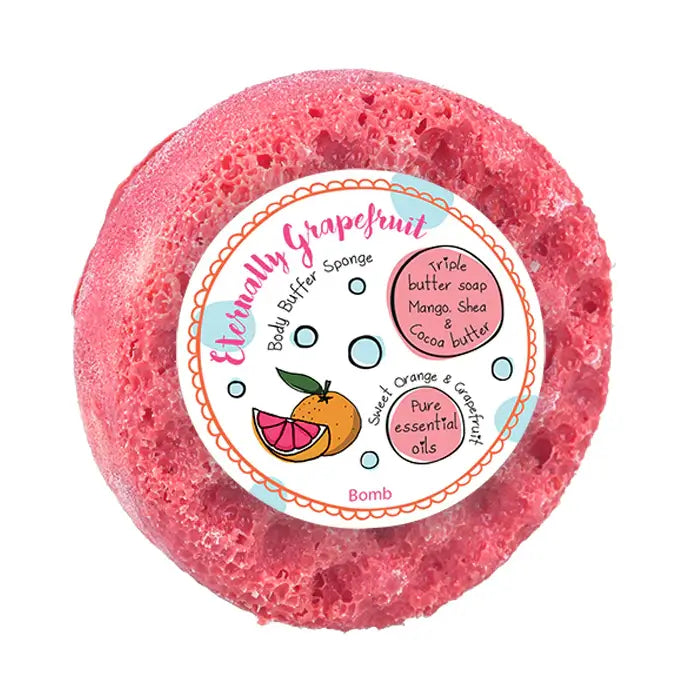 Eternally Grapefruit Shower Body Buffer by Bomb Cosmetics stockist in Southend, Under the Sun shop