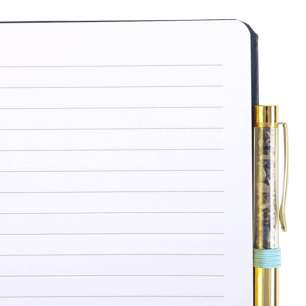 All Seeing Evil Eye A5 Notebook with Crystal Chip Pen