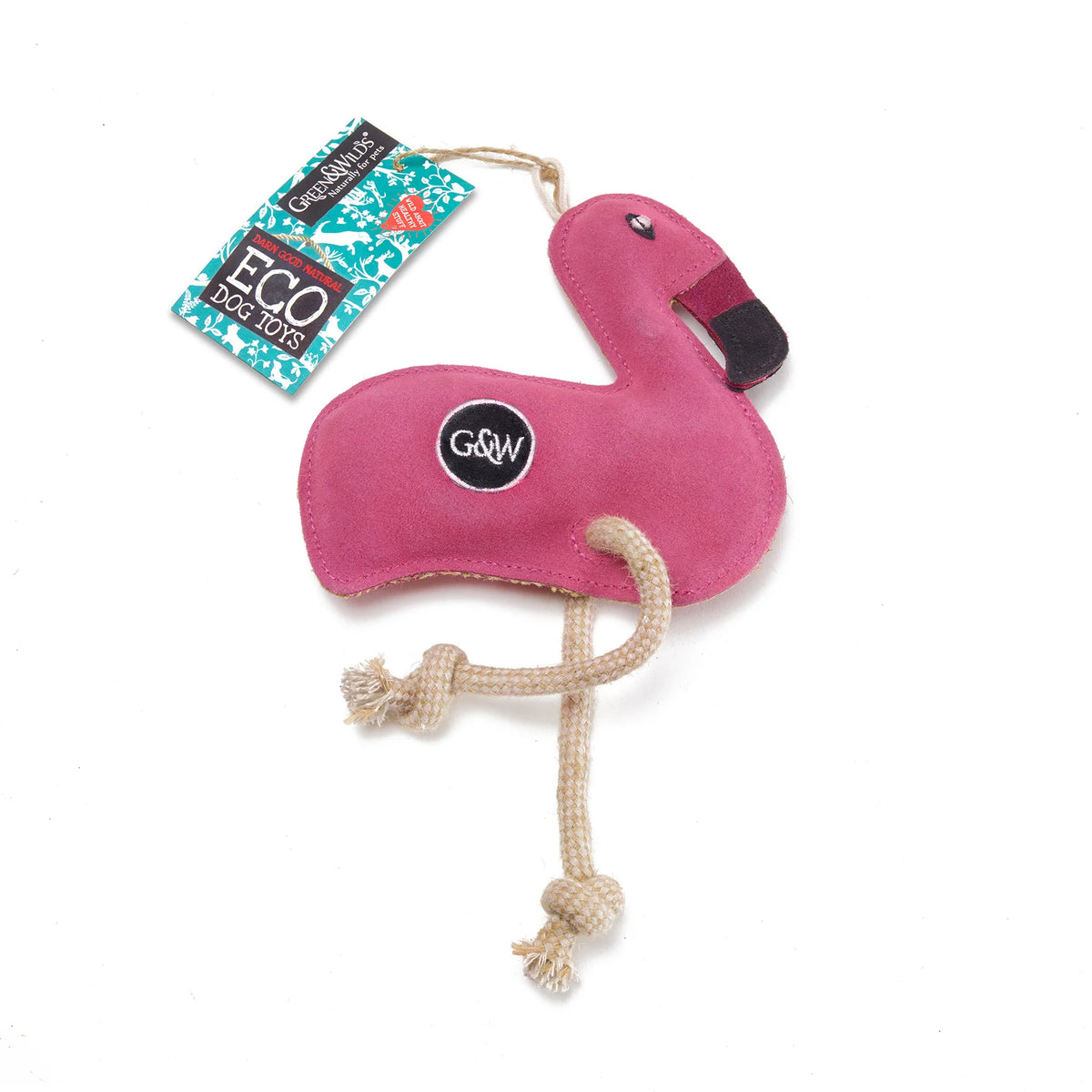 Green & Wilds Floyd the Flamingo Eco Dog Toy