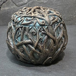 Aqua green forest man trinket storage box