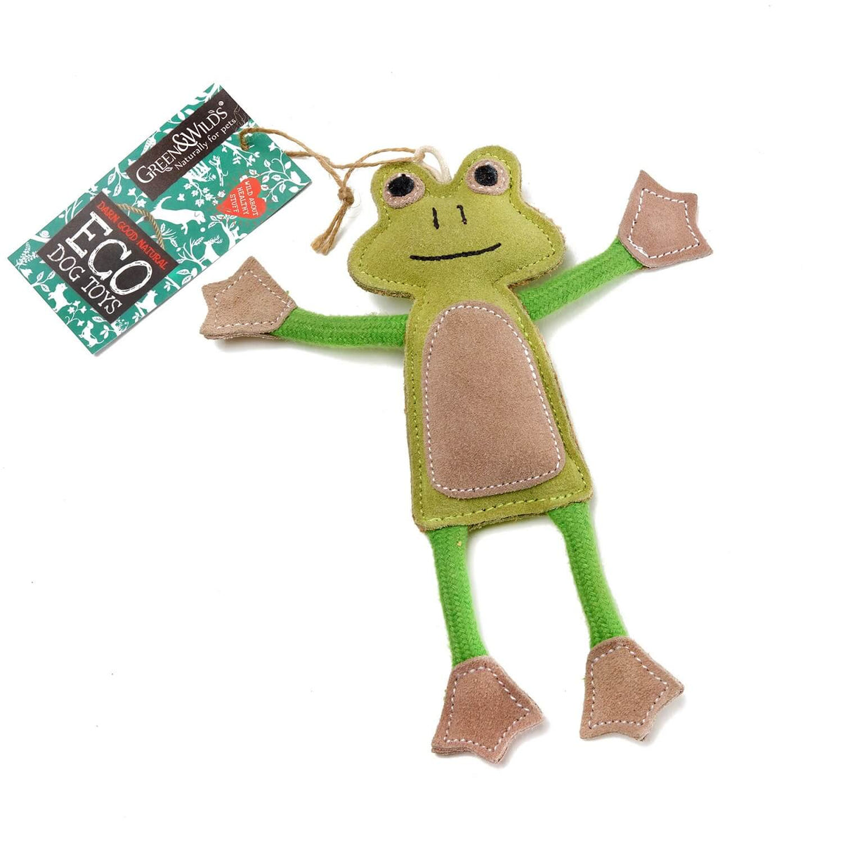 Francois Le Frog Eco Dog Toy | Green & Wilds