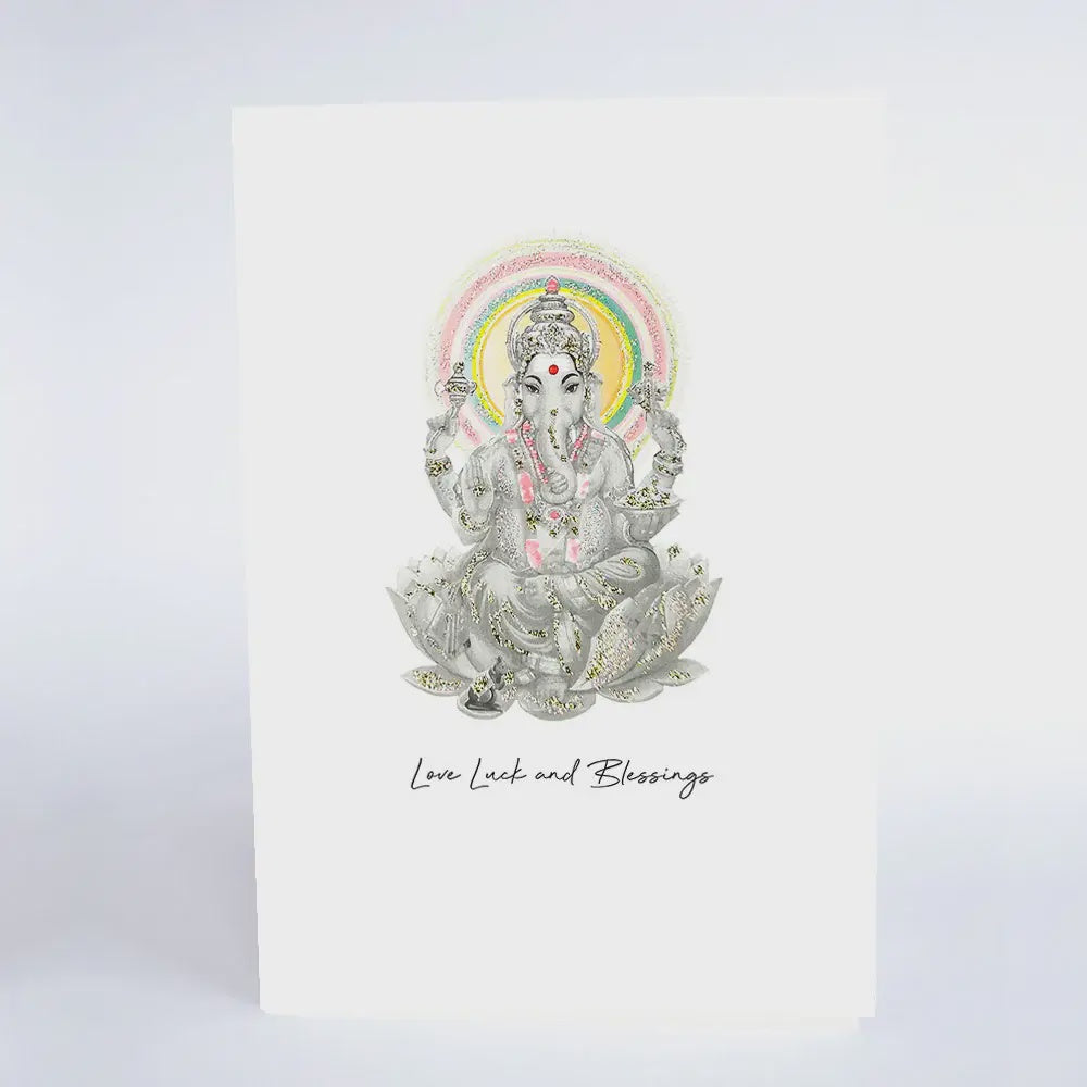 Ganesh Love Luck And Blessings Card | Five Dollar Shake