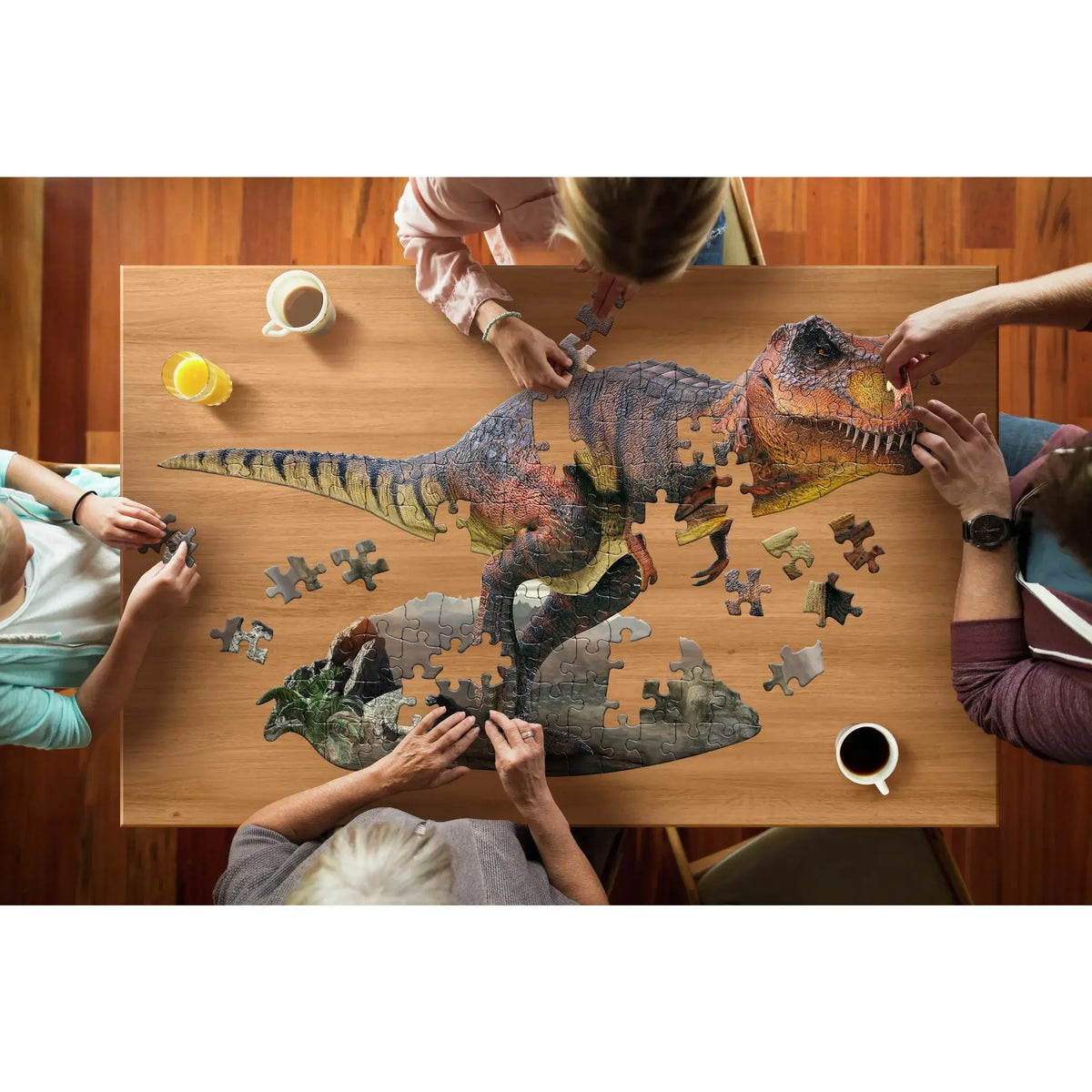 Madd Capp T-Rex Dinosaur Shaped 100 Piece Jigsaw Puzzle