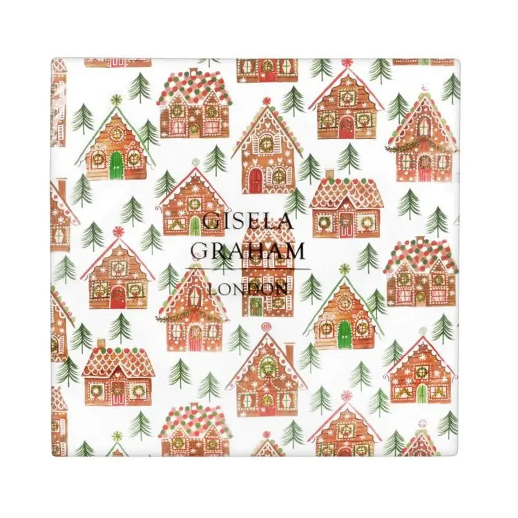 Gisela Graham Gingerbread House Napkins Pack of 20