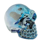 Glass Aqua Aura Skull 50mm