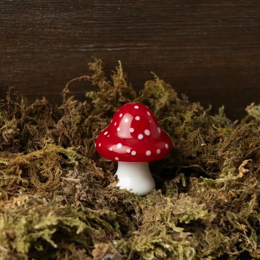 Artisan Glass Toadstool