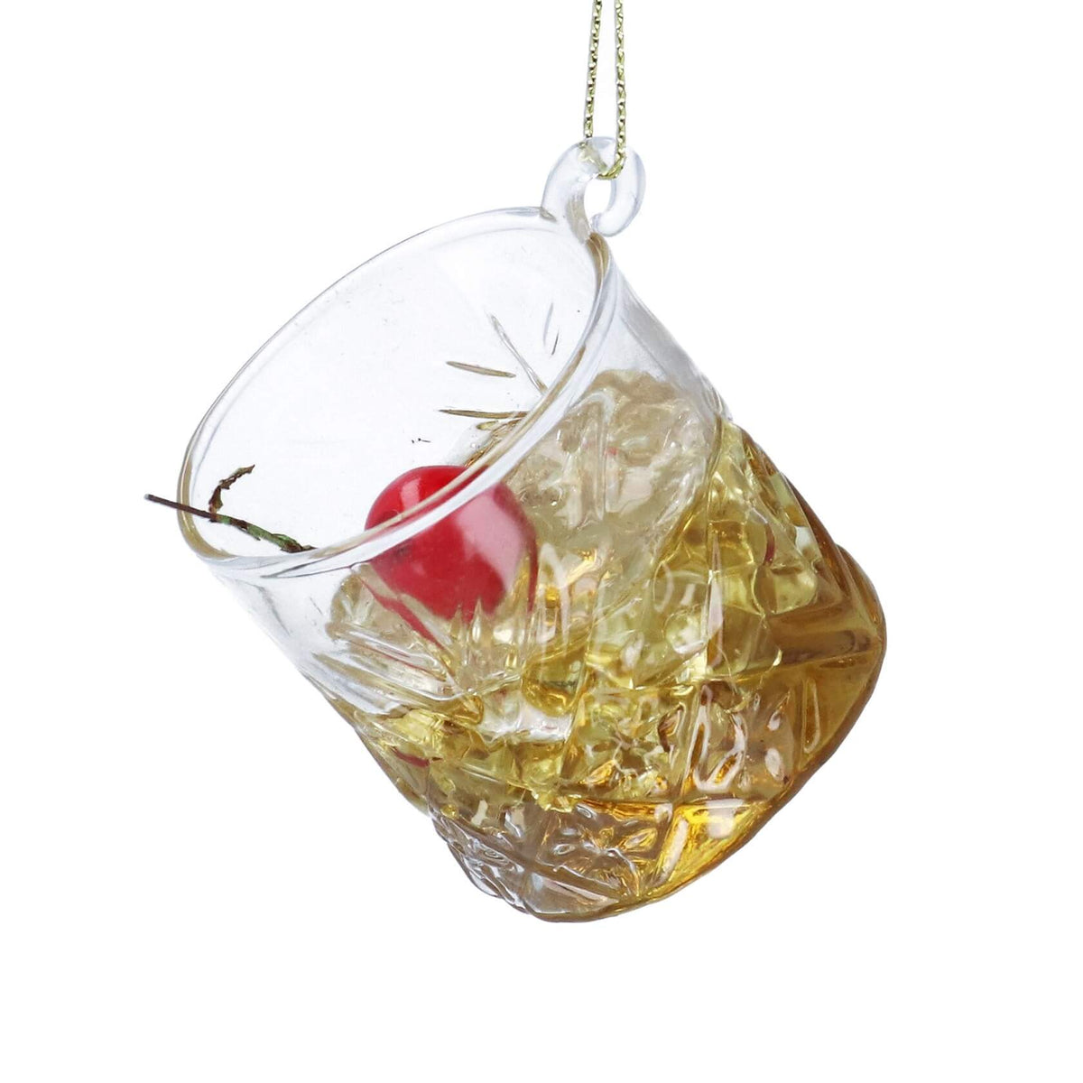 Glass Whisky Sour Dec Christmas Bauble Gisela
