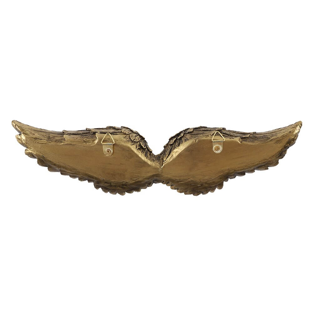 Antique Gold Wall Guardian Angel Wings
