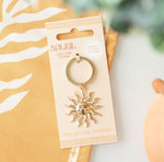 Gold Tone Sun Metal Keyring