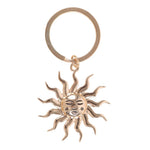 Gold Tone Sun Metal Keyring