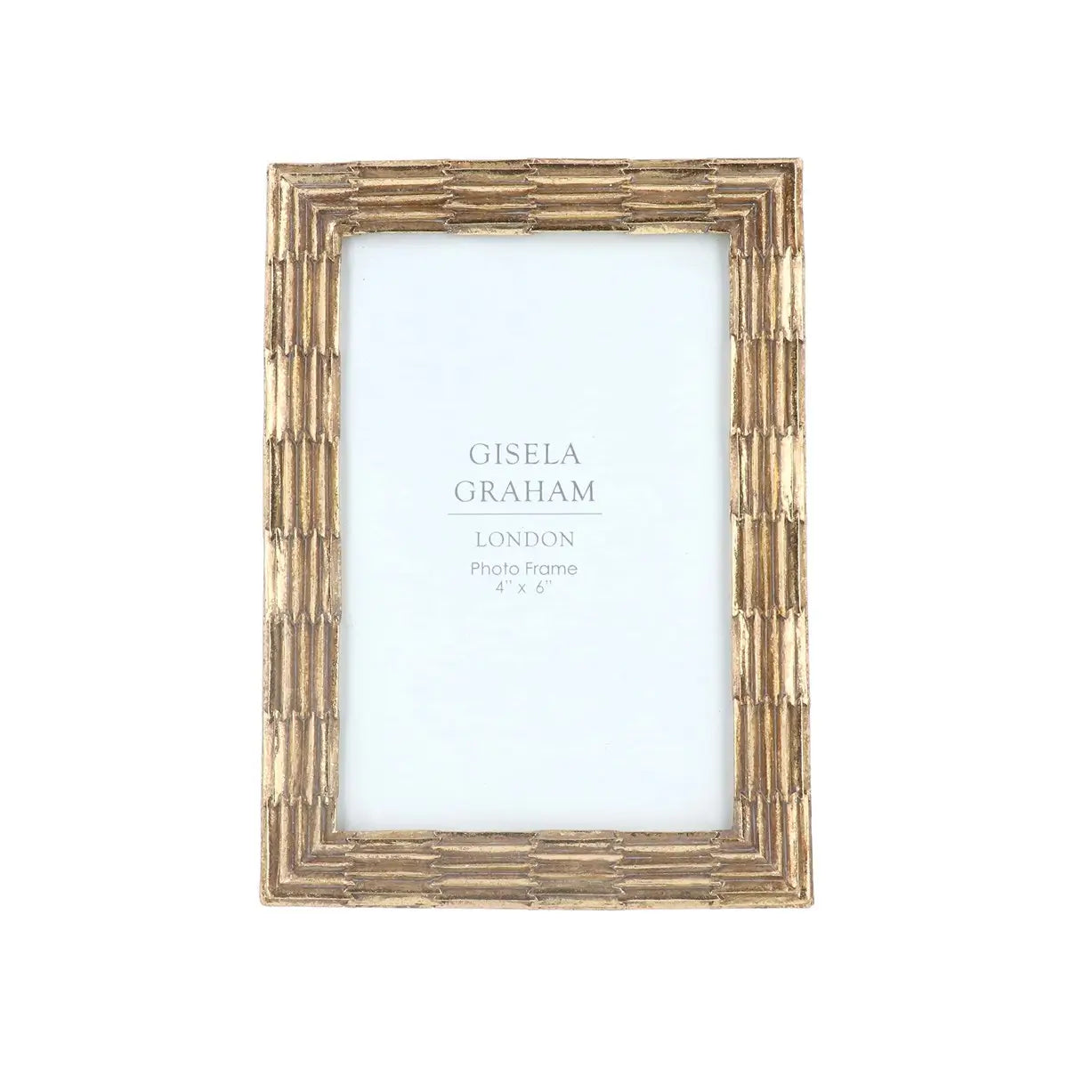 Gold Groove 4x6 Picture Frame by Gisela graham in Southend