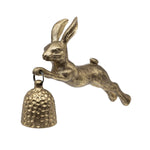 A Gold Coloured Leaping Hare Candle Snuffer from London Ornaments