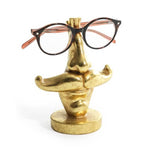 Gold moustache and nose spactacles glasses holder