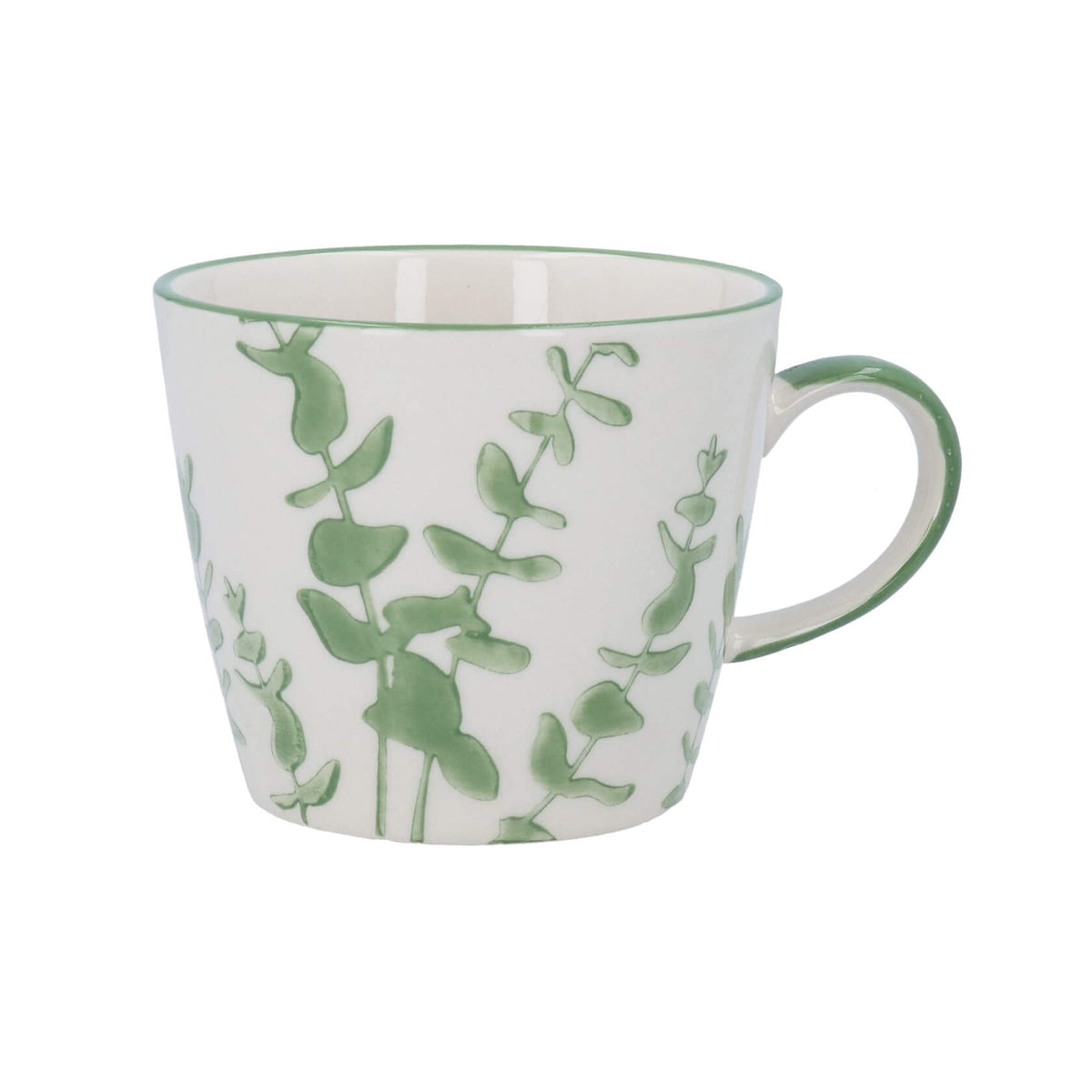 Green Eucalyptus design mug by Gisela Graham