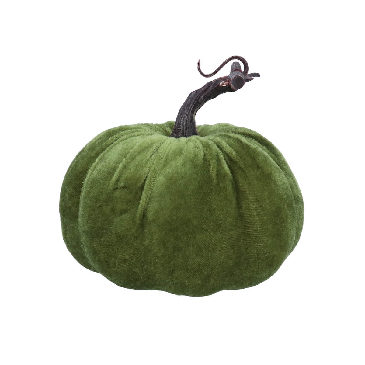 Green Velvet Pumpkin by Gisela Graham