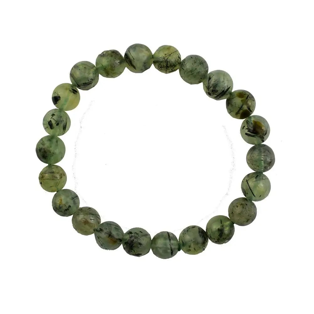 Green Prehnite 8mm Bead Bracelet