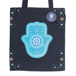 Blue Hand of Hamsa Tote Bag