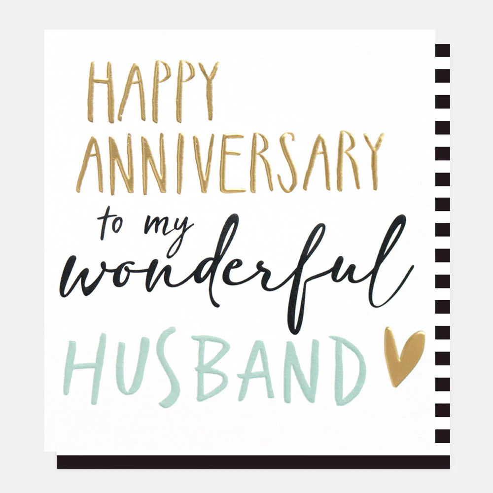 Happy Anniversary Card To My Wonderful Husband at Under the Sun Southend