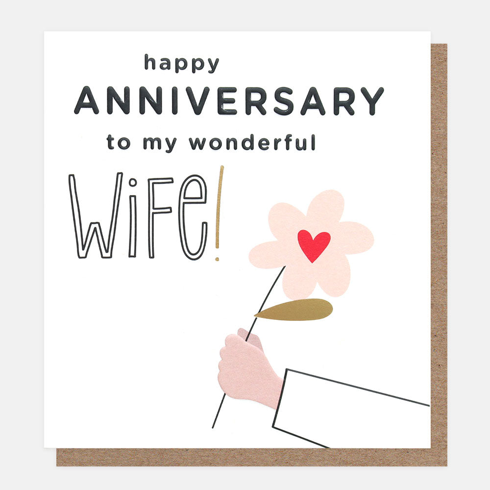 Happy Anniversary To My Wonderful Wife Flower