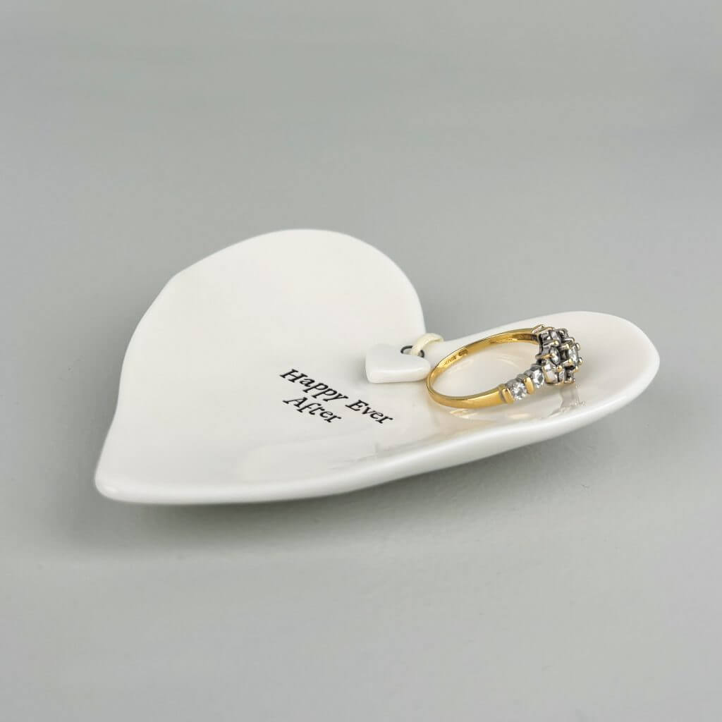Happy Ever After Porcelain Ring Dish